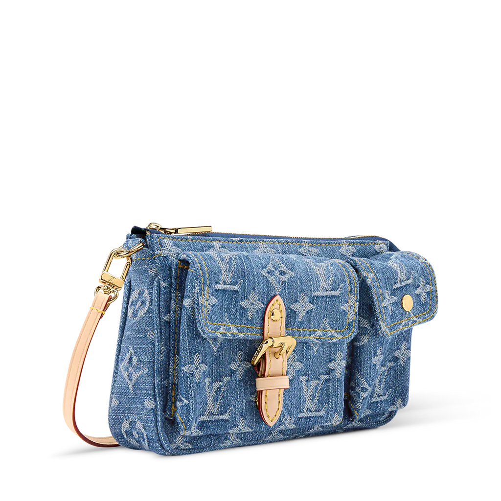 Pochette Accessoires Denim Cargo