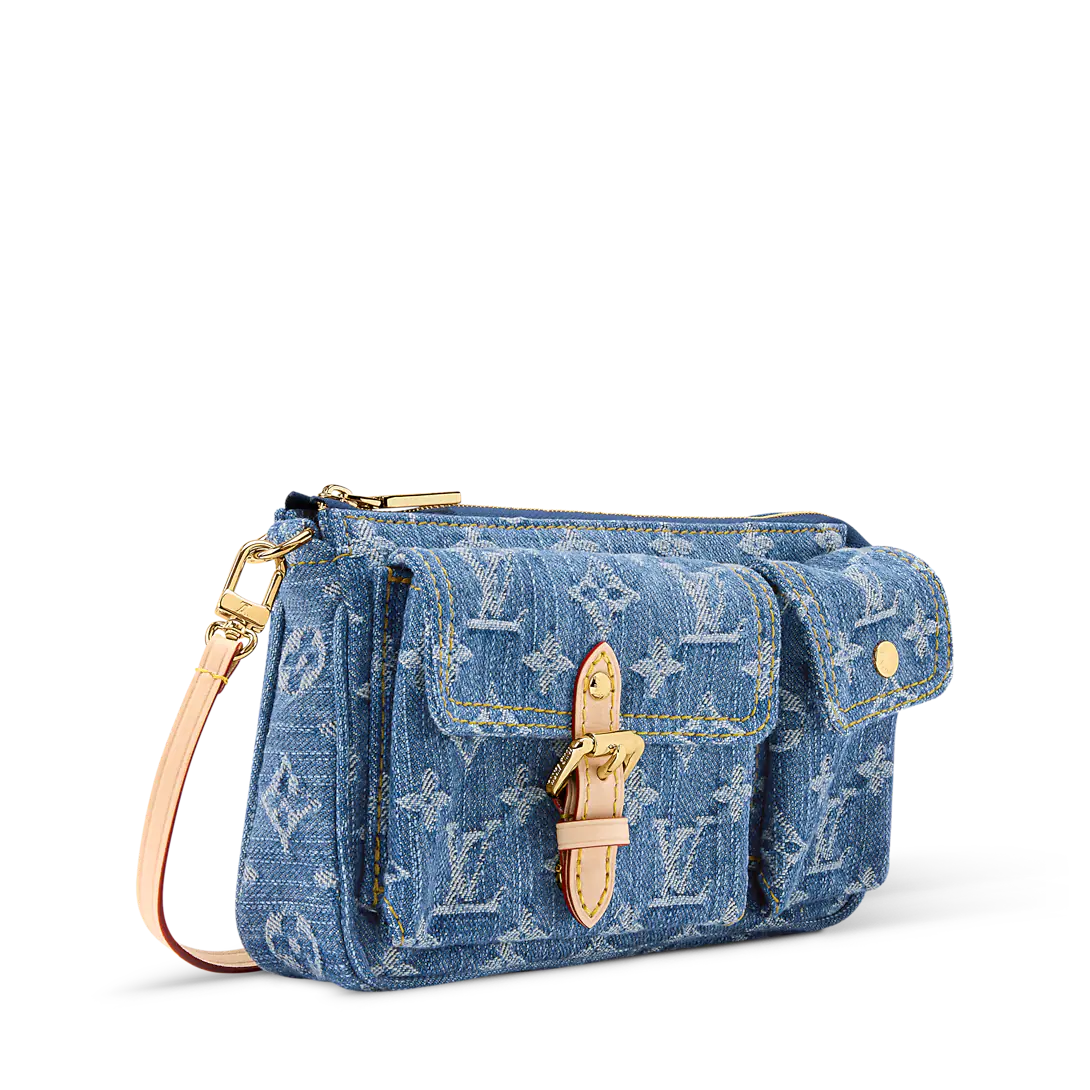 Pochette Accessoires Denim Cargo