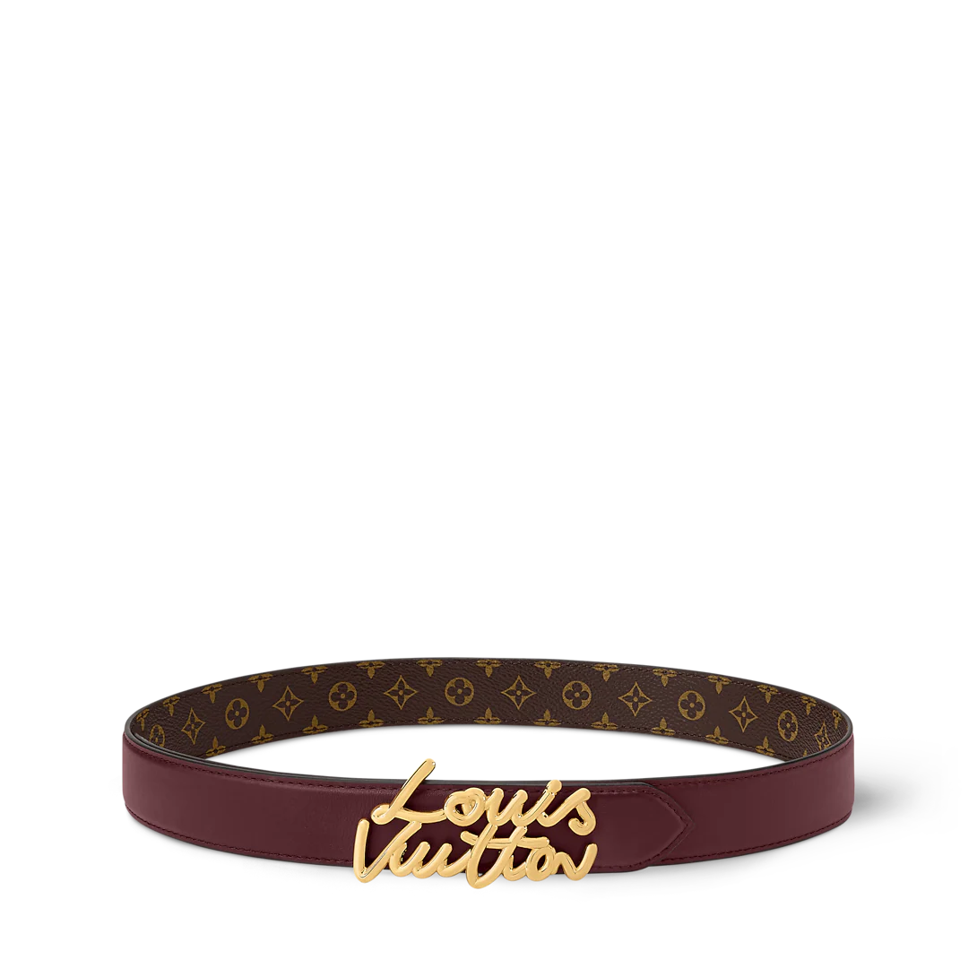 Cintura LV Script 30 mm