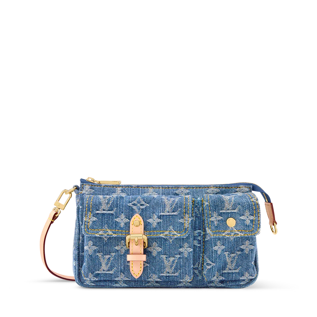 Pochette Accessoires Denim Cargo