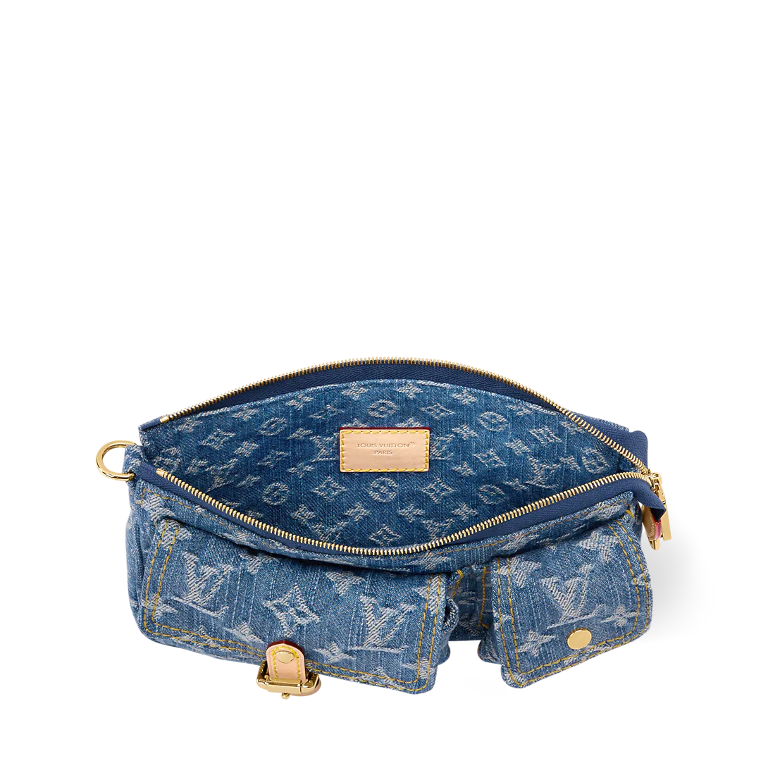 Pochette Accessoires Denim Cargo