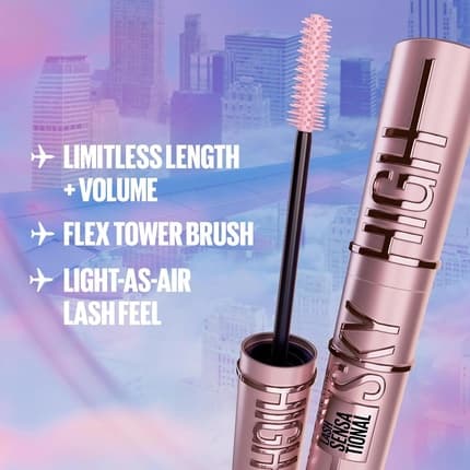 Maybelline New York Mascara Rosa per Ciglia Estremamente Lunghe Lash Sensational